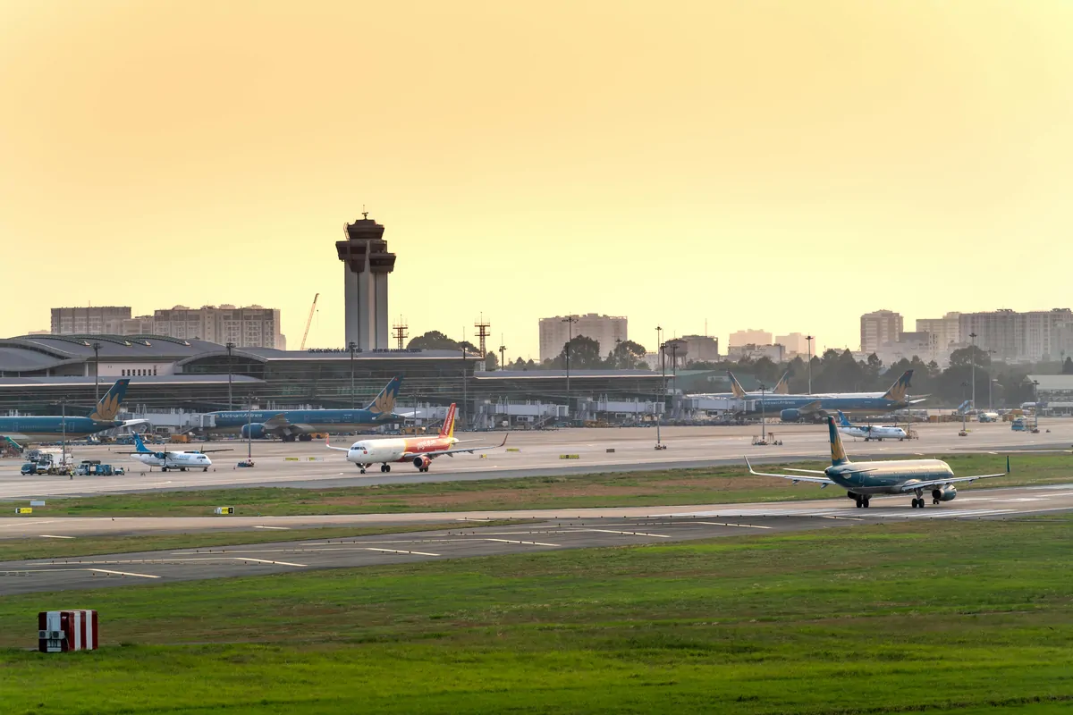 Vietnam Airport with Tower