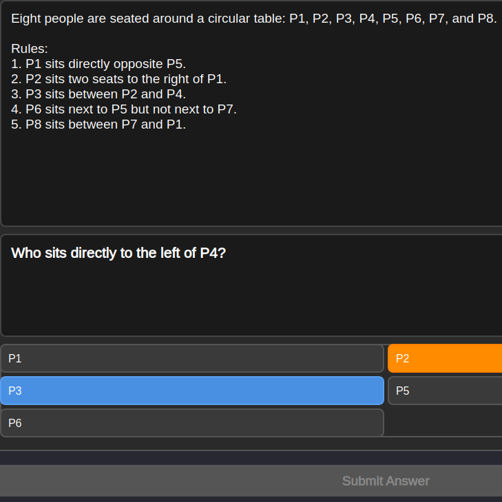 Seating Arrangements