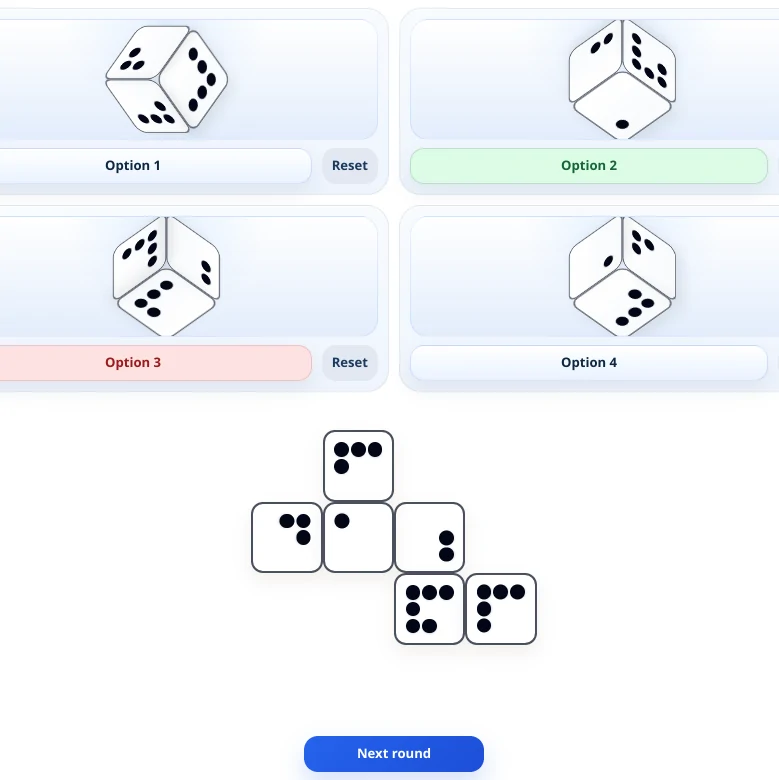 Fold Cubes training module screenshot