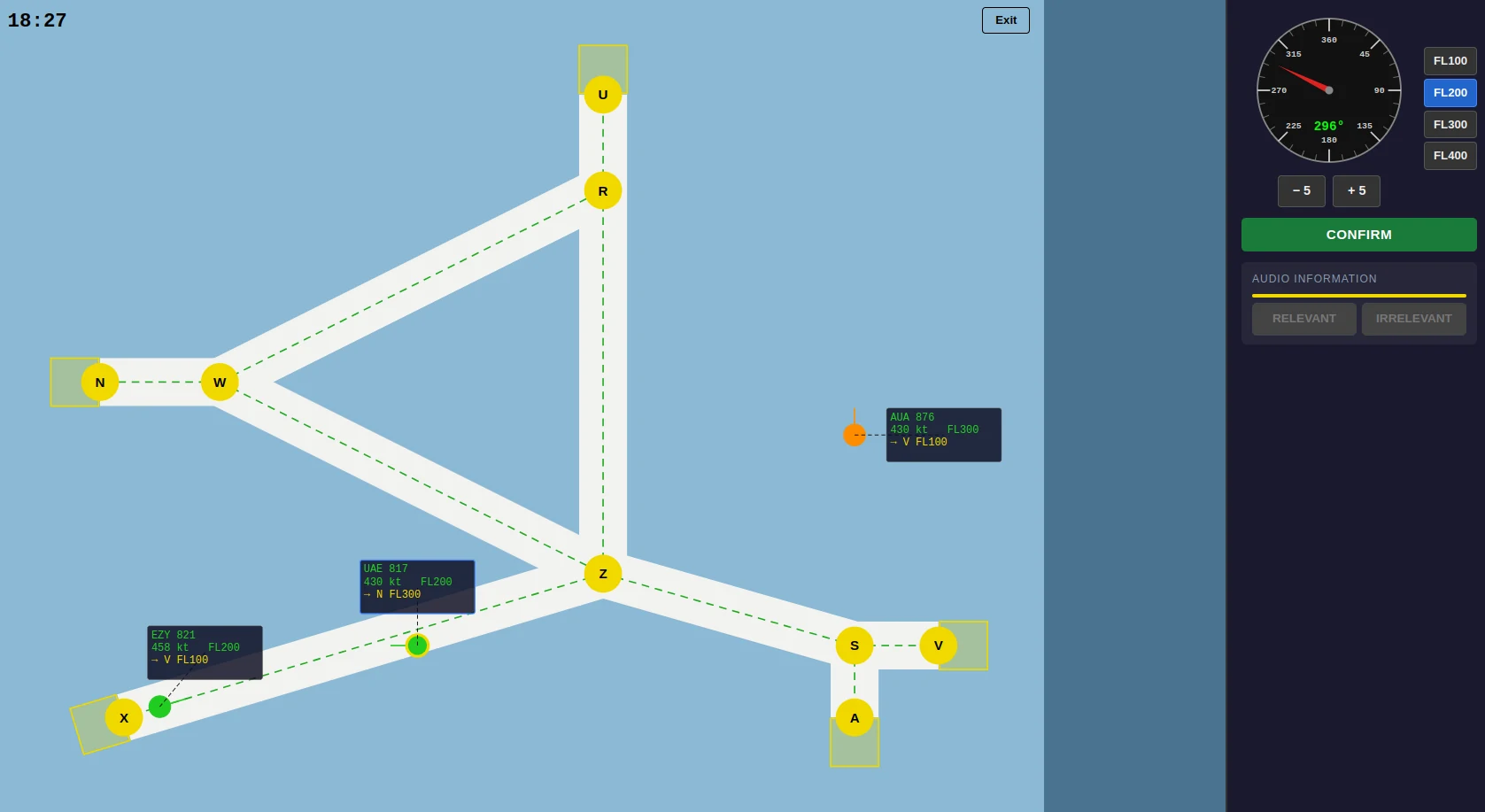 Radar Control training module in action