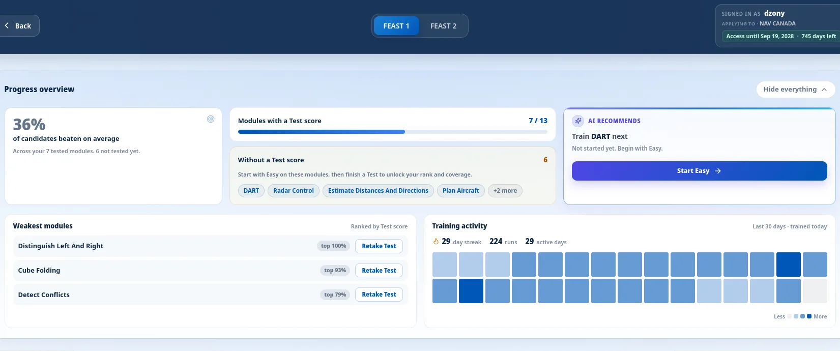 Related blog: Advanced Statistics and AI Recommendations in the FEAST Preparation Suite: Track Progress, Spot Weak Areas, and Train Smarter